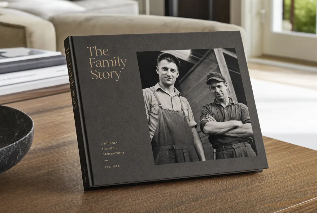 “The Family Story” — a large-format printed coffee-table book