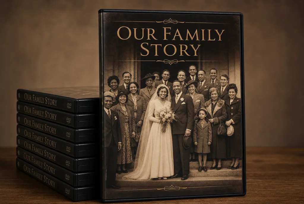 “Our Family Story” — 50-year archival Blu-ray discs in a keepsake case
